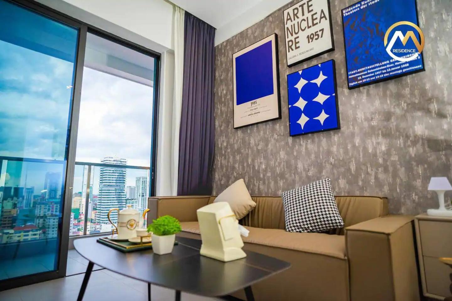 Hotel Serviced Apartments Top One Infinity Pool With View Of 360 Degree Phnom Penh Zewnętrze zdjęcie