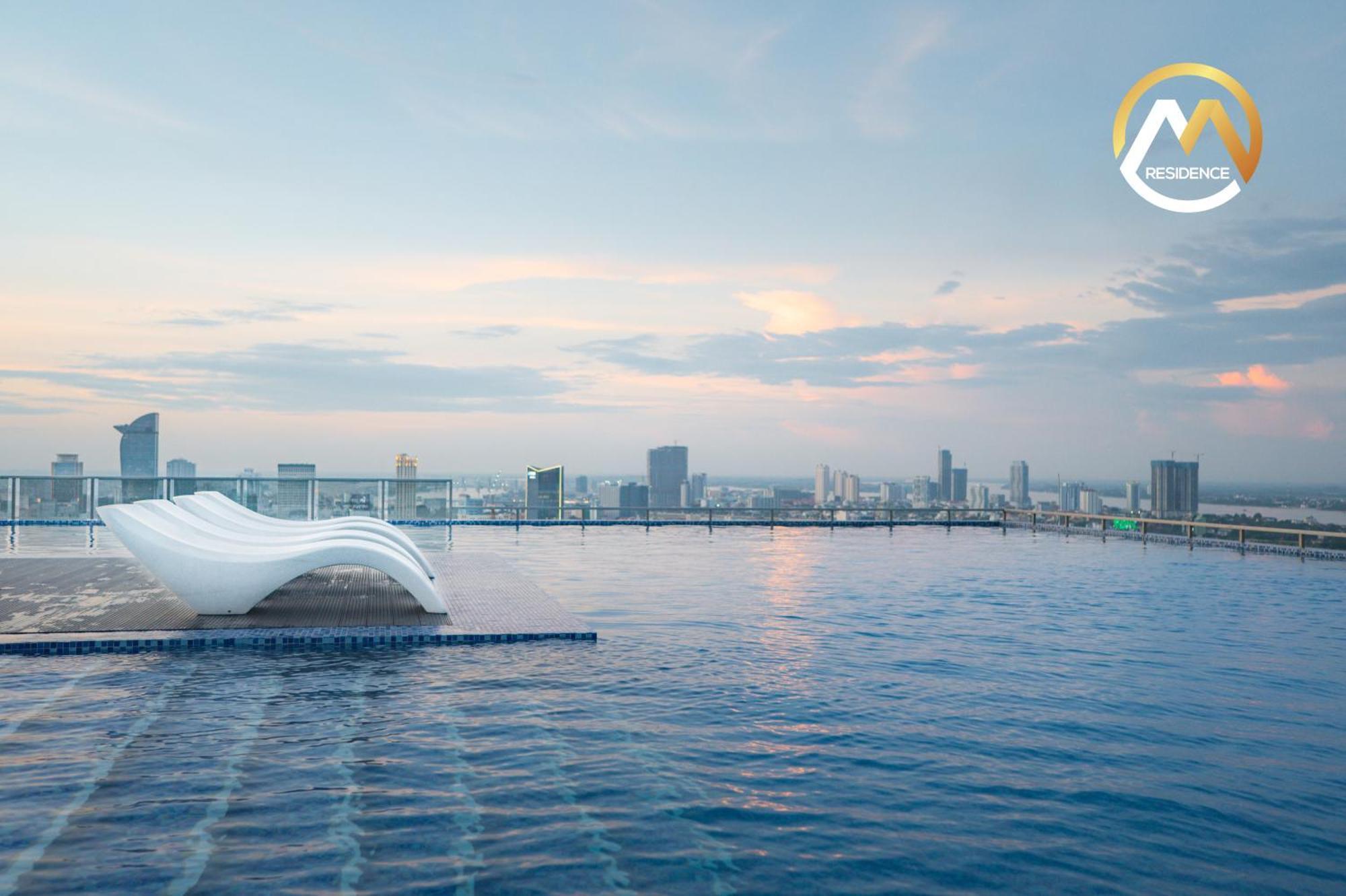 Hotel Serviced Apartments Top One Infinity Pool With View Of 360 Degree Phnom Penh Zewnętrze zdjęcie